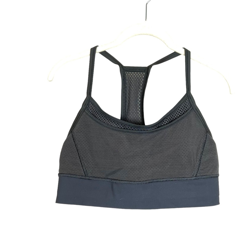 Lululemon Black Mesh Sports Bra Women's 8